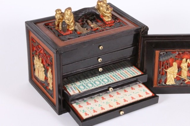 Mahjong Vintage 1960s Japan Sanwa mahjong set complete, nice condition -  antiques - by owner - collectibles sale 