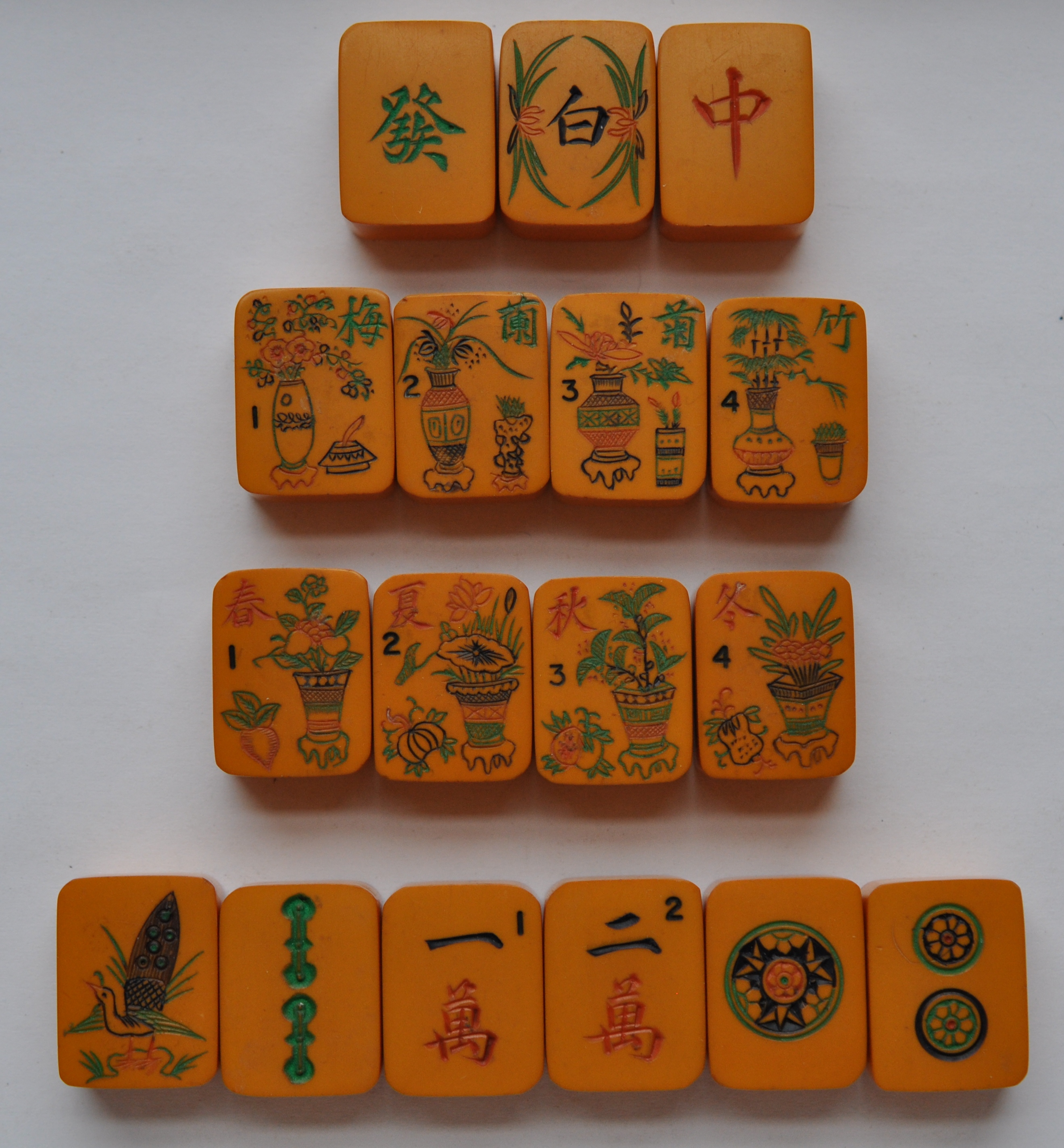 Antique Mahjong Set 